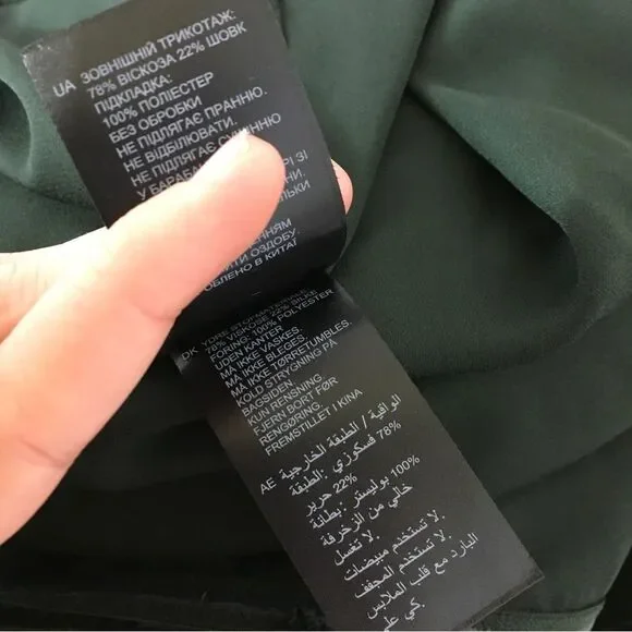 Reiss EDEN Green Velvet One Shoulder Evening Cocktail Midi Dress Size 8 - Picture 14 of 14